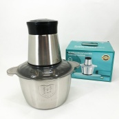 Блендер подрібнювач кухонний 1200W металева чаша на 2 літри комбайн 2 швидкості. Зображення №12 Блендер подрібнювач кухонний 1200W металева чаша на 2 літри комбайн 2 швидкості. Зображення №12