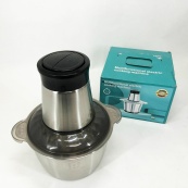 Блендер подрібнювач кухонний 1200W металева чаша на 2 літри комбайн 2 швидкості. Зображення №13 Блендер подрібнювач кухонний 1200W металева чаша на 2 літри комбайн 2 швидкості. Зображення №13