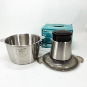 Блендер подрібнювач кухонний 1200W металева чаша на 2 літри комбайн 2 швидкості. Зображення №15 Блендер подрібнювач кухонний 1200W металева чаша на 2 літри комбайн 2 швидкості. Зображення №15