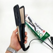 Плойка-гофре для волос ViLgrand VHS-110. Цвет: золотой. Изображение №2