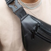 Сумка на пояс із еко-шкіри + Професійний ліхтар POLICE BL-X71-P50. Зображення №11