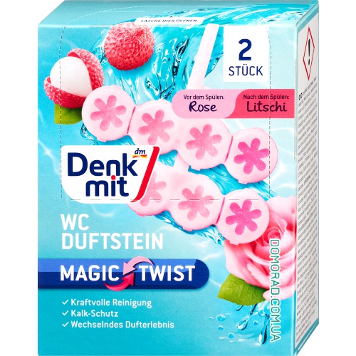 Denkmit Підвісний освіжувач Magic Twist Lychee 2шт. Denkmit Підвісний освіжувач Magic Twist Lychee 2шт.