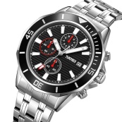 Годинник наручний чоловічий SKMEI 9335SIBK. Зображення №2