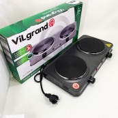 Настільна плита електрична ViLgrand VHP152F. Колір: сірий. Зображення №5