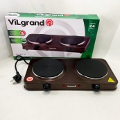 Настільна плита електрична ViLgrand VHP152F. Колір: коричневий. Зображення №4