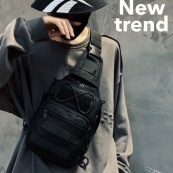 Набір: армійська чорна сумка + тактичний ліхтар професійний POLICE BL-X71-P50. Зображення №14 Набір: армійська чорна сумка + тактичний ліхтар професійний POLICE BL-X71-P50. Зображення №14