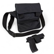 Тактична шкіряна сумка з кобурою, чоловічий месенджер, барсетка - чорний слінг, чоловіча сумка через плече. Зображення №31