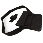 Тактична шкіряна сумка з кобурою, чоловічий месенджер, барсетка - чорний слінг, чоловіча сумка через плече. Зображення №35