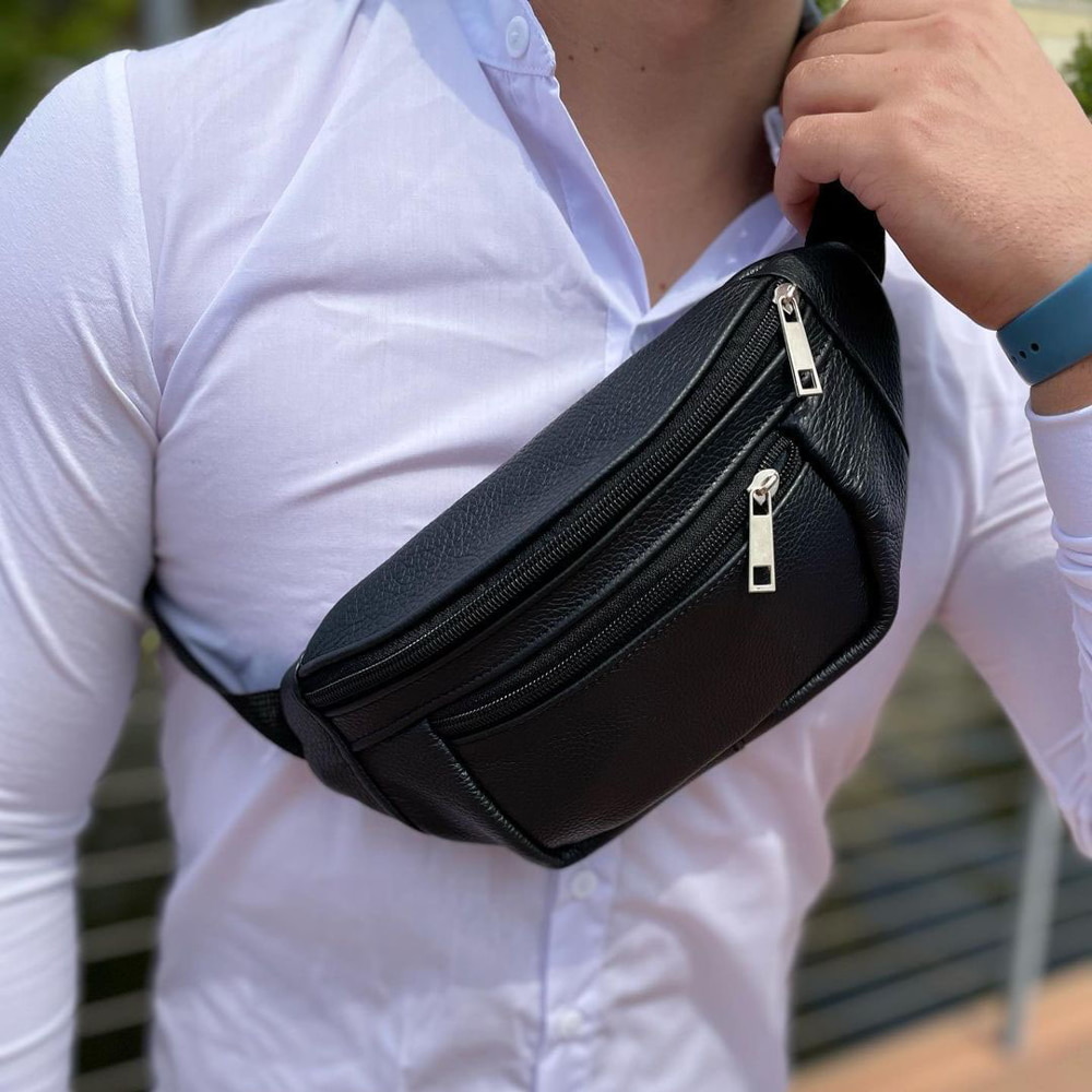 Комплект: шкіряна бананка + тактичний ліхтар Комплект: шкіряна бананка + тактичний ліхтар