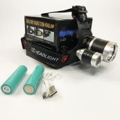 Ліхтар Police 3000-T6+2XPE (2х18650, 5 режимів, Zoom, 1500 люмен), Налобний ліхтар з лінзою. Зображення №14 Ліхтар Police 3000-T6+2XPE (2х18650, 5 режимів, Zoom, 1500 люмен), Налобний ліхтар з лінзою. Зображення №14