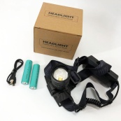 Яскравий ліхтар налобний Bailong BL-8076-2-GT100, Ліхтар акумуляторний для риболовлі, Ліхтар на голову. Зображення №2