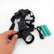 Яскравий ліхтар налобний Bailong BL-8076-2-GT100, Ліхтар акумуляторний для риболовлі, Ліхтар на голову. Зображення №5