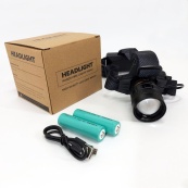 Яскравий ліхтар налобний Bailong BL-8076-2-GT100, Ліхтар акумуляторний для риболовлі, Ліхтар на голову. Зображення №10