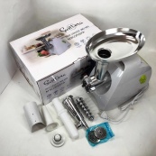 М'ясорубка Suntera SMG-5425W, м'ясорубка-соковитискач, електрична м'ясорубка з насадками для дому. Зображення №2