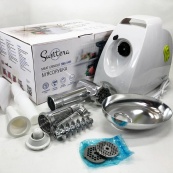 М'ясорубка Suntera SMG-5425W, м'ясорубка-соковитискач, електрична м'ясорубка з насадками для дому. Зображення №13