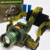 Налобний ліхтар тактичний Bailong BL-1505-602B SENSOR з датчиком руху, Ліхтарик налобний led. Зображення №7