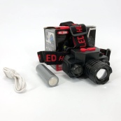 Ліхтар налобний Bailong BL-1805 COB XPE акумуляторний, ліхтар на голову для риболовлі, надійний налобний. Зображення №6