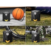 Автомобільний компресор 12V насос із ліхтариком, потужний насос для коліс автомобіля від прикурювача. Зображення №9