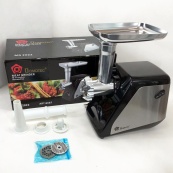 Электрическая мясорубка Domotec MS-2022, электромясорубка для дома, мясорубка для домашней колбасы. Изображение №2