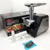 Электрическая мясорубка Domotec MS-2022, электромясорубка для дома, мясорубка для домашней колбасы. Изображение №3