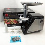 Электрическая мясорубка Domotec MS-2022, электромясорубка для дома, мясорубка для домашней колбасы. Изображение №15