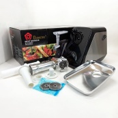 Электрическая мясорубка Domotec MS-2022, электромясорубка для дома, мясорубка для домашней колбасы. Изображение №18