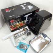 Электрическая мясорубка Domotec MS-2022, электромясорубка для дома, мясорубка для домашней колбасы. Изображение №19