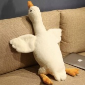 Велика м'яка плюшева іграшка Гусь 130 см, іграшка подушка Гусь-обіймусь. Зображення №2 Велика м'яка плюшева іграшка Гусь 130 см, іграшка подушка Гусь-обіймусь. Зображення №2