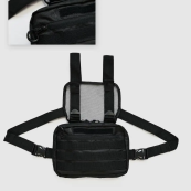 Тактична нагрудна сумка з Cordura 1000D, розгрузка чоловіча чорна. Зображення №16