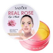 Патчі для шкіри навколо очей зволожувальні Sadoer Real Rose Eye Mask гідрогелеві, 60 шт. Зображення №2