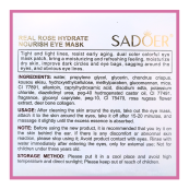 Патчі для шкіри навколо очей зволожувальні Sadoer Real Rose Eye Mask гідрогелеві, 60 шт. Зображення №4