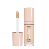 Тональна основа для обличчя Parisa Cosmetics з ефектом сяйва шкіри 20 мл , 602 Icy fair Світло-бежева. Зображення №2