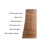 Тональна основа для обличчя Parisa Cosmetics з ефектом сяйва шкіри 20 мл , 602 Icy fair Світло-бежева. Зображення №6