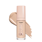 Тональна основа для обличчя Parisa Cosmetics з ефектом сяйва шкіри 20 мл , 603 Peachy fair Світлий персиковий. Зображення №3