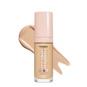 Тональна основа для обличчя Parisa Cosmetics з ефектом сяйва шкіри 20 мл , 604 Warm ivory Айворі. Зображення №3