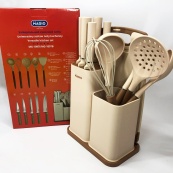 Набір силіконових кухонних речей Magio MG-1097I набір ножів лопаток 12 предметів. Зображення №5