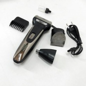 Тример універсальний GEMEI GM-598, бездротова електробритва, триммер для вусів. Колір: платиновий. Зображення №3