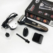 Тример універсальний GEMEI GM-598, бездротова електробритва, триммер для вусів. Колір: платиновий. Зображення №10