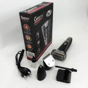 Тример універсальний GEMEI GM-598, бездротова електробритва, триммер для вусів. Колір: платиновий. Зображення №14