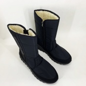 Чоботи чоловічі утеплені чорні 41р 27см Комфортні чоловічі черевики на роботу. Зображення №7