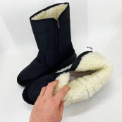 Чоботи чоловічі утеплені чорні 42р 27,5см, Гумові чоботи для прогулянок. Зображення №2