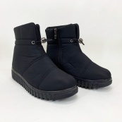 Черевики жіночі зимові утеплені 38р 25см, Калоші утеплені чорного кольору. Зображення №6