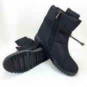 Черевики жіночі утеплені чорні 38р 25см, Жіночі зимові дутики. Зображення №6 Черевики жіночі утеплені чорні 38р 25см, Жіночі зимові дутики. Зображення №6