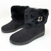 Черевики жіночі утеплені 42р 27см Калоші утеплені чорного кольору. Зображення №4