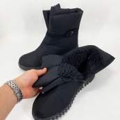 Чоботи жіночі утеплені 38р 25см, Жіночі калоші на хутрі. Зображення №2