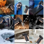 Ручний акумуляторний міні-турбовентилятор, компресор, Автомобільний турбовентилятор для видалення пилу. Зображення №9