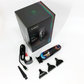 Триммер аккумуляторный для стрижки VGR V-260 RED, 3 насадки, LED дисплей. Изображение №8