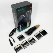 Машинка для стрижки волос аккумуляторная Professional Turbo с разными насадками VGR V-003. Цвет: желтый. Изображение №4 Машинка для стрижки волос аккумуляторная Professional Turbo с разными насадками VGR V-003. Цвет: желтый. Изображение №4