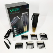 Машинка для стрижки волос аккумуляторная Professional Turbo с разными насадками VGR V-003. Цвет: желтый. Изображение №14 Машинка для стрижки волос аккумуляторная Professional Turbo с разными насадками VGR V-003. Цвет: желтый. Изображение №14