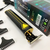 Професійна акумуляторна машинка для стрижки VGR V-009 тример для бороди та вусів. Колір: золотий. Зображення №2